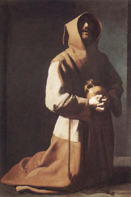 Francisco de Zurbaran Saint Francis in Meditation France oil painting art